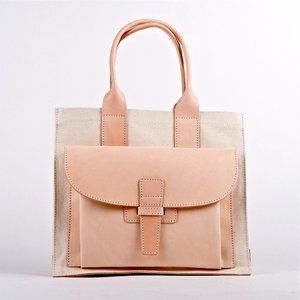 Agnes Badoo Natural/Canvas Tote